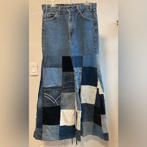 90’s vintage Levi’s patchwork jeans 517 Amazing condition!  34x32